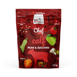 Sucha karma dla psa Syta Micha - Cielęcina, gruszka i cukinia 1,5 kg