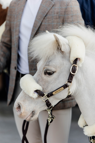 Kantar dla kucyka Kentucky Horsewear Leather Sheepskin