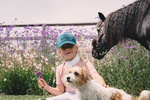 Czapka z daszkiem Kentucky Ridingwear Velvet - dziecięca