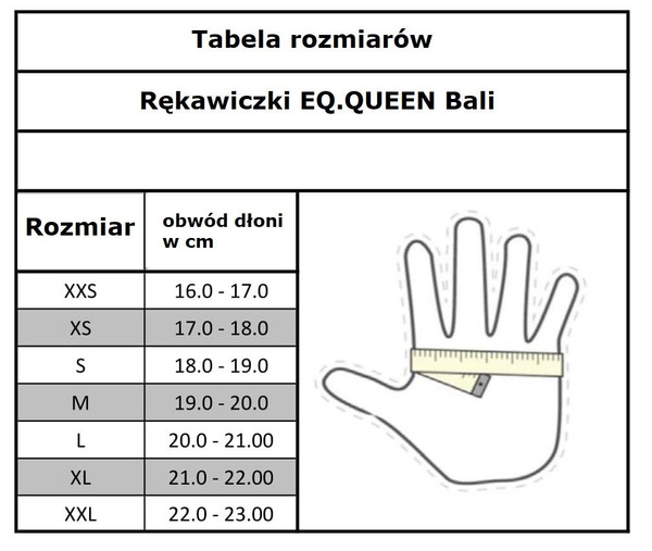Rękawiczki EQ.QUEEN Bali