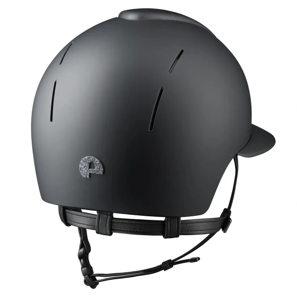 Kask jeździecki z szerokim daszkiem KEP Italia Smart Nova Black Textile Star Silver