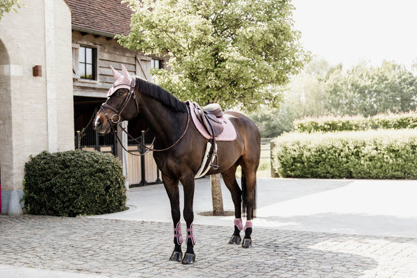 Ochraniacze przednie Kentucky Horsewear Bamboo Elastic - RÓŻOWE