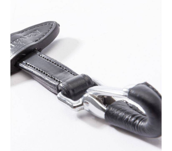 Wodze ogumowane ze stoperami Kavalkade Silent - szerokość 16 mm