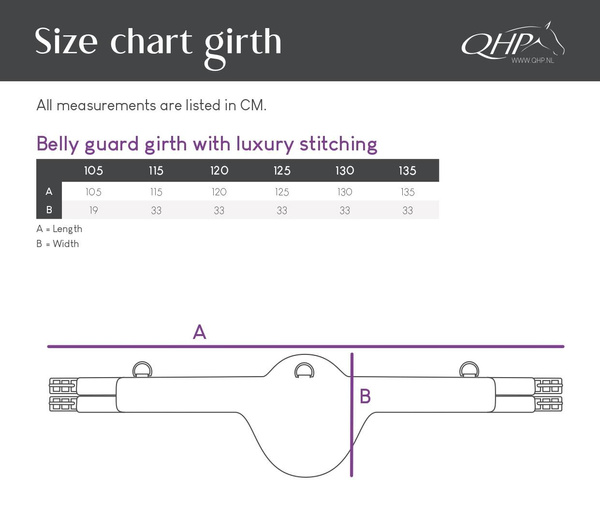 Popręg z fartuchem QHP Luxury
