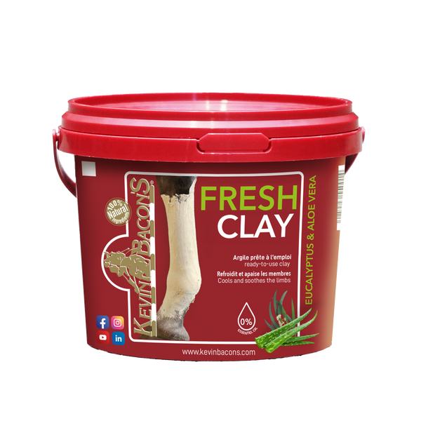 Naturalna glinka pielęgnacyjna dla koni do codziennego stosowania Kevin Bacon's FRESH CLAY
