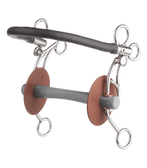 Tandem ze skórzanym nachrapnikiem Beris US - prosty