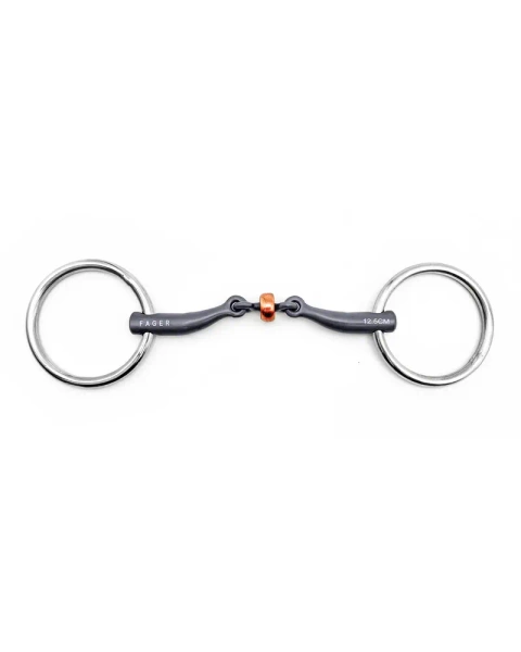 Wędzidło zwykłe FAGER Stephanie Titanium Bradoon - podwójnie łamane