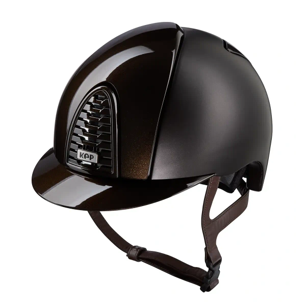 Kask jeździecki KEP Italia Cromo 2.0 Textile / Polish Brown