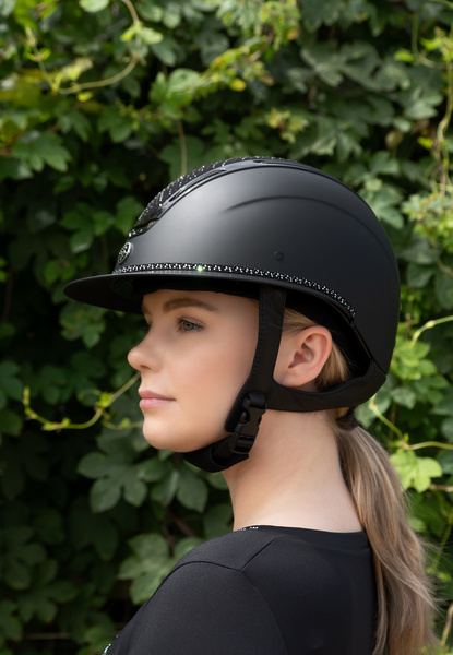 Kask jeździecki z szerokim daszkiem Fair Play EQUILEUS STELLIFY MATT