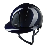 Kask jeździecki z szerokim daszkiem KEP Italia Smart Nova Polish Blue Star Blue