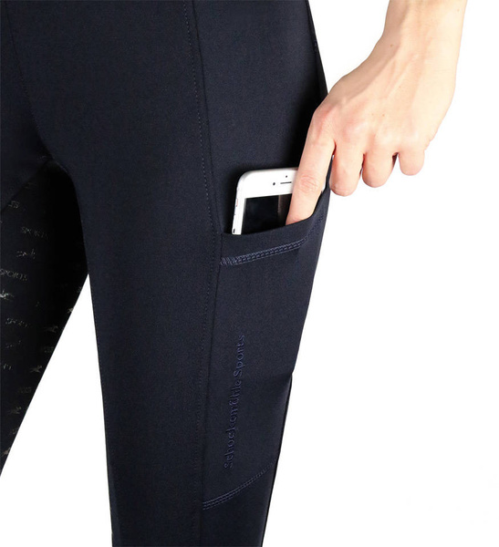 Legginsy z pełnym lejem silikonowym Schockemöhle Sports Pocket