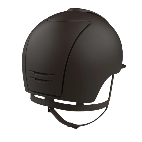 Kask jeździecki KEP Italia Cromo 2.0 Brown Textile Chrome Grille