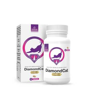 Suplement dla kotów wspomagający kondycję włosa i skóry Pokusa Green Line Diamond Cat - 110 tabletek