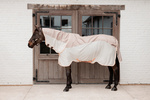 Derka siatkowa przeciw owadom z wodoodpornym grzbietem Kentucky Horsewear Waterproof Combo Fly Rug Comfort