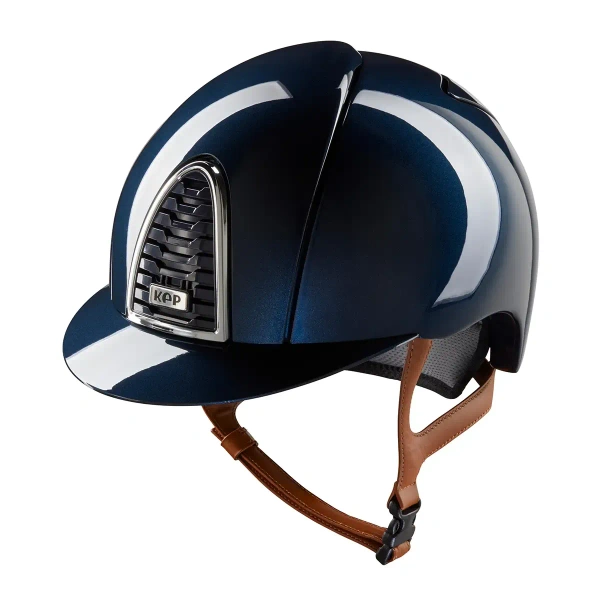 Kask jeździecki KEP Italia Cromo 2.0 Blue/Beige Shine