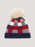 Czapka zimowa z pomponem TOMMY HILFIGER EQUESTRIAN