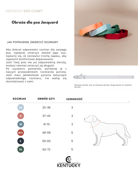 Obroża dla psa Kentucky Dogwear Jacquard