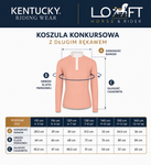 Dziewczęca koszula konkursowa z długim rękawem Kentucky Ridingwear Tokyo