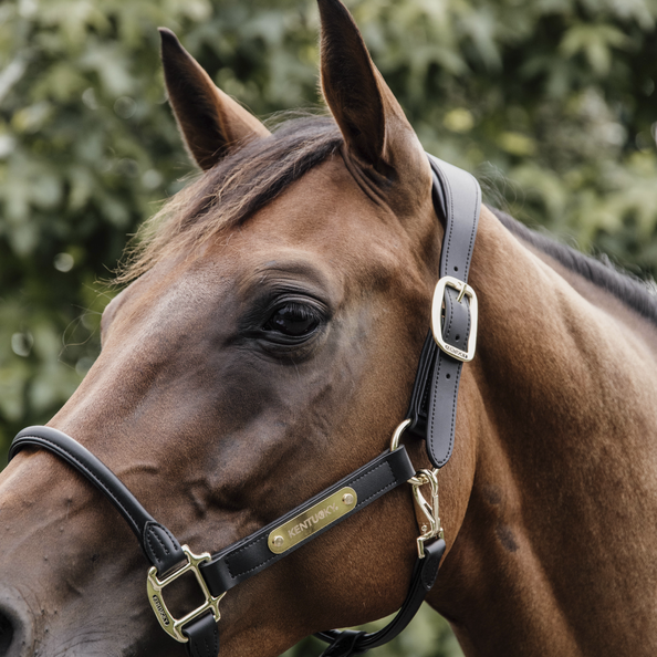 Kantar anatomiczny Kentucky Horsewear Anatomic Leather Halter
