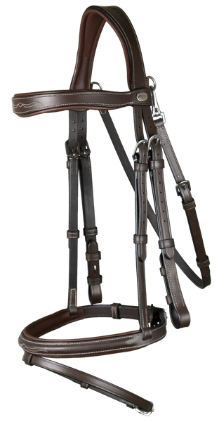 Ogłowie z nachrapnikiem angielskim Dy'on Working Collection WOJBHA