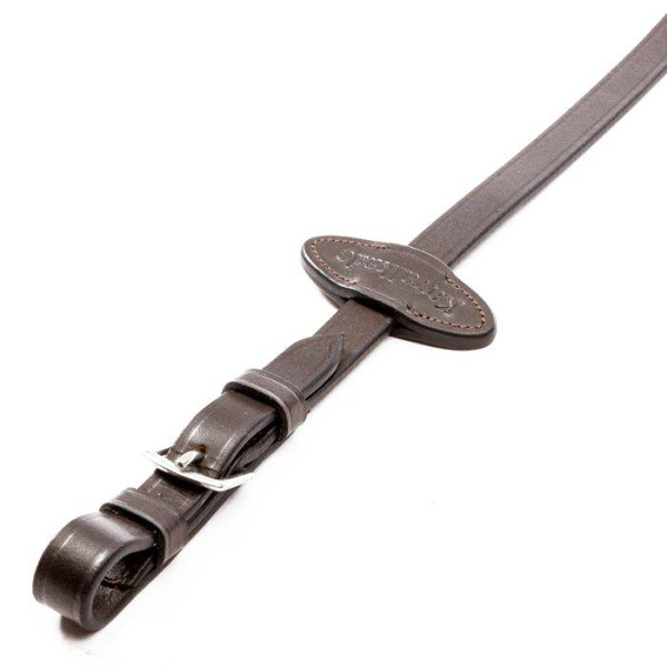 Wodze ogumowane z podwójnymi stoperami Kavalkade - szerokość 16 mm