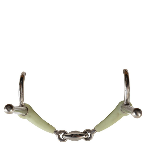 Wędzidło smakowe z wąsami BR Apple Mouth - podwójnie łamane