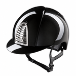 Kask jeździecki KEP Italia Cromo 2.0 Black Polish/ Chrome Ventilation Grille
