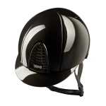 Kask jeździecki KEP Italia Cromo 2.0 Black Shine Swarovski Logo Black Mirror