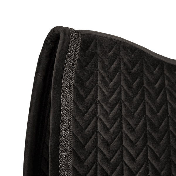 Czaprak ujeżdżeniowy Kentucky Horsewear Velvet Fishbone Plaited Glitter Rope