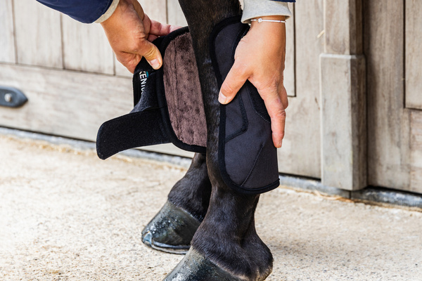 Ochraniacze crossowe z futrem Kentucky Horsewear Eventing Boots 3D Air Flow Skin Friendly - przody