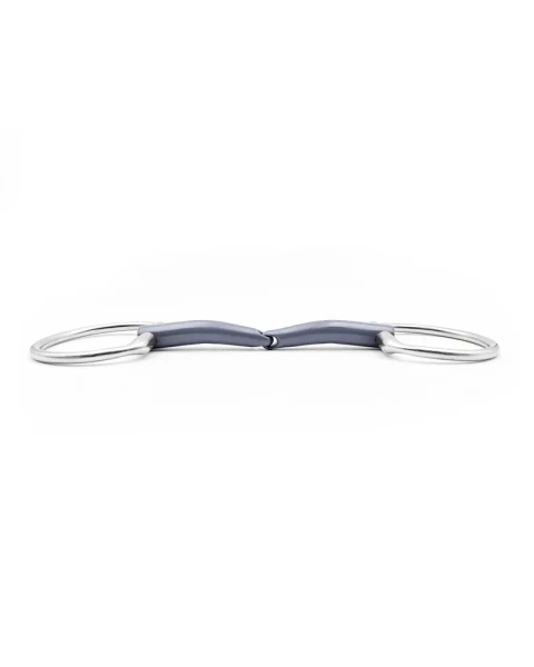 Wędzidło oliwkowe FAGER Laura Titanium - pojedynczo łamane