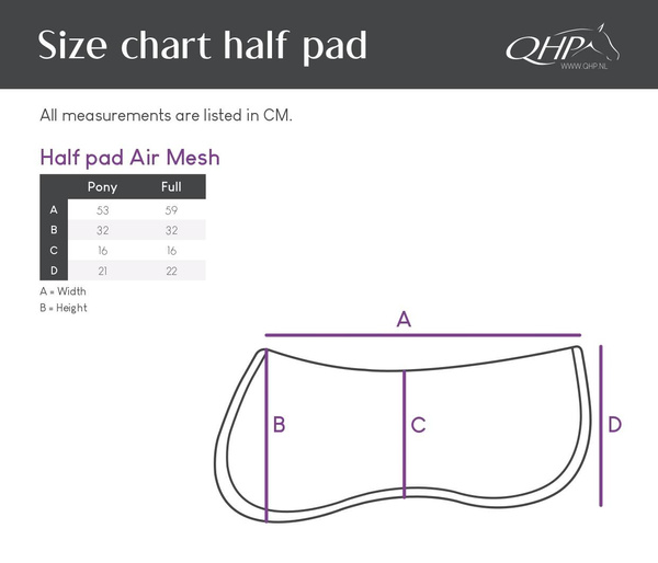 Podkładka pod siodło QHP Air Mesh