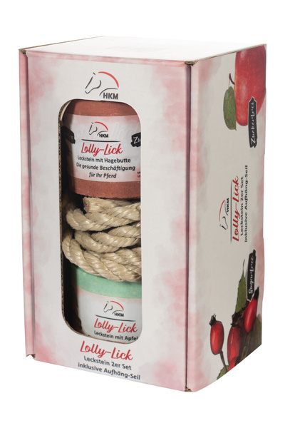 Lizawki smakowe w zestawie ze sznurkiem HKM Lickstone Lolly Lick