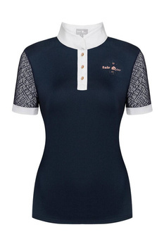 Koszulka konkursowa z krótkim rękawem Fair Play Cecile Rosegold