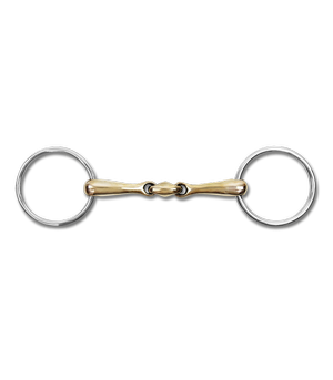Wędzidło zwykłe Waldhausen Solid Curpis - podwójnie łamane