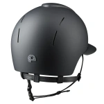 Kask jeździecki z szerokim daszkiem KEP Italia Smart Nova Black Textile Star Silver