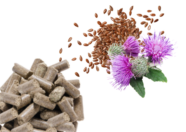 Smakołyki dla koni Equiherbs - Siemię lniane z ostropestem plamistym