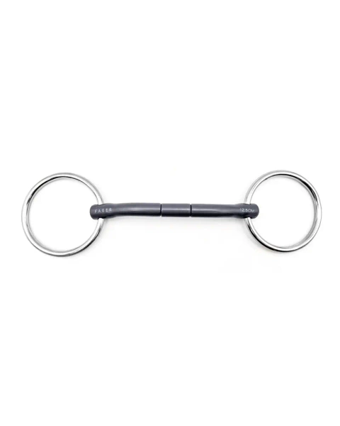 Wędzidło zwykłe FAGER Nikita Titanium - podwójnie łamane