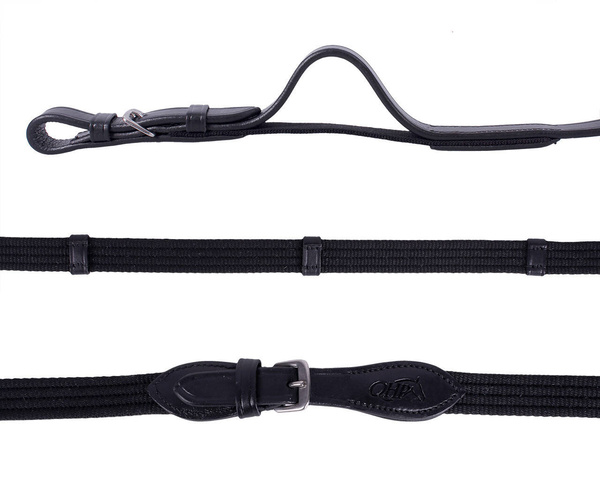 Wodze parciane ze stoperami QHP Elastic