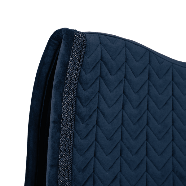Czaprak ujeżdżeniowy Kentucky Horsewear Velvet Fishbone Plaited Glitter Rope