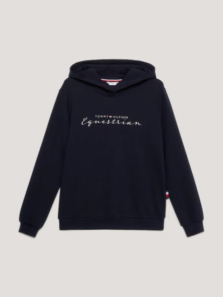 Bluza z kapturem TOMMY HILFIGER EQUESTRIAN Metallic Logo Graphic