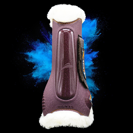 Ochraniacze przednie z futrem eQuick eLight Glitter Fluffy Front