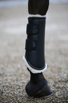 Ochraniacze ujeżdzeniowe z futrem na tylne nogi Kentucky Horsewear Turnout Boots Leather