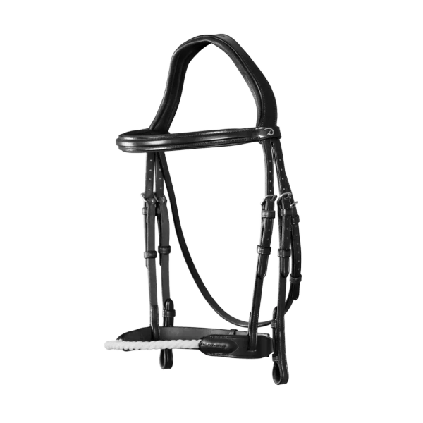 Ogłowie ze sznurkowym nachrapnikiem Dy'on New English Collection NEAAAF