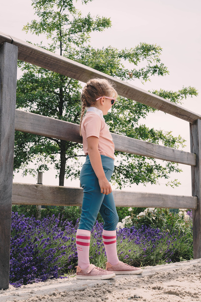 Skarpetki dziecięce Kentucky Horsewear Striped Kid Socks - 2 pak