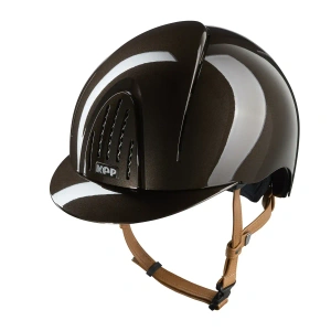 Kask jeździecki KEP Italia Smart Nova Polish Brown/Beige