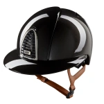 Kask jeździecki z szerokim daszkiem KEP Italia Cromo 2.0 Black/Beige Shine