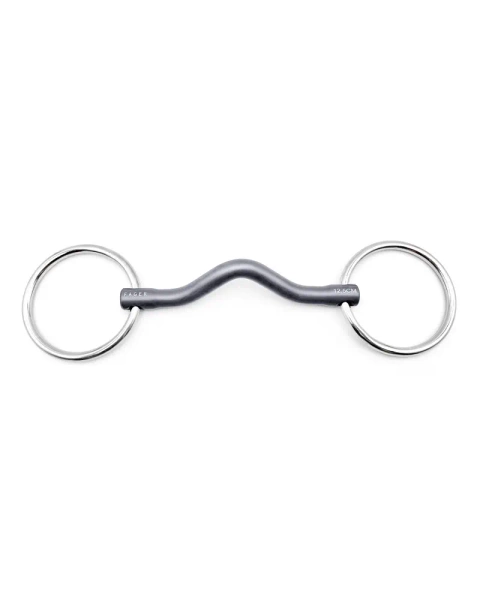 Wędzidło zwykłe FAGER Hanna Titanium - sztanga z portem językowym