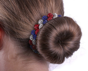 Scrunchie do włosów QHP Strass