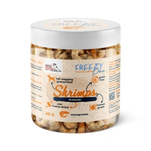 Liofilizowane mięso z krewetki dla psa Syta Micha FREEZY Pure